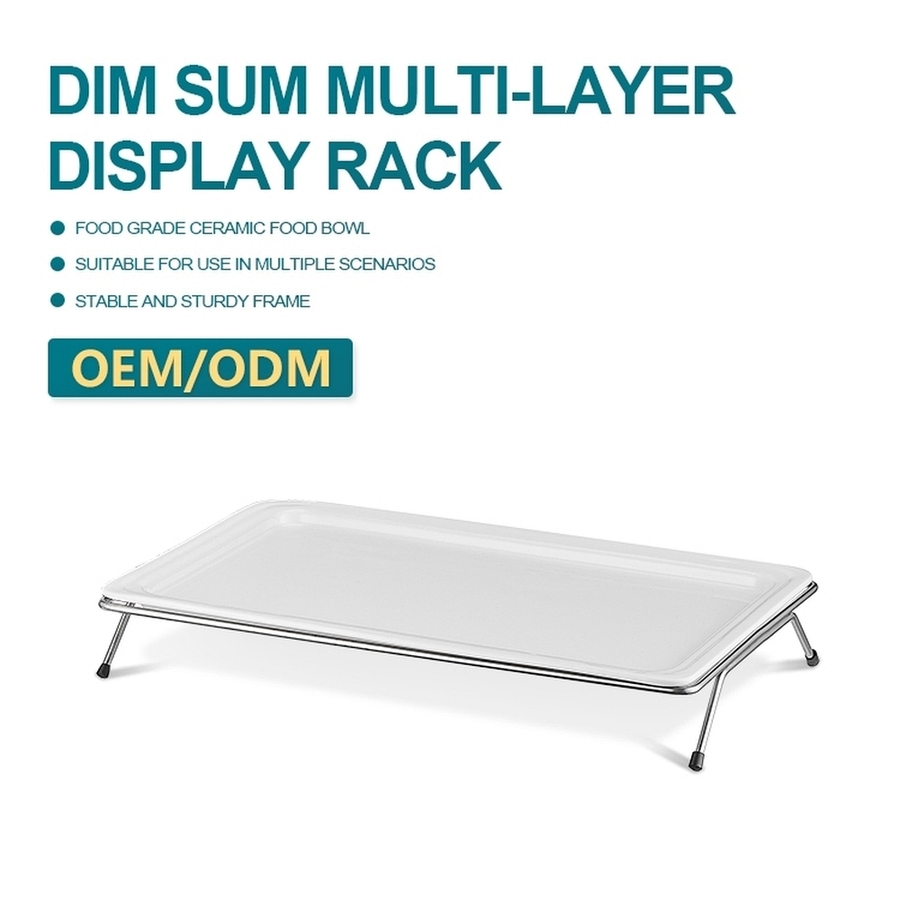 Easy Clean Single Grid Shallow Single-Layer Bakery Cake Display Stand