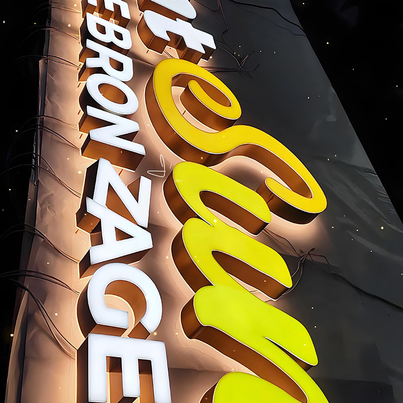 Customized Letters LED Electronic 3D Letter Business Light Signs Sign Metal Sign