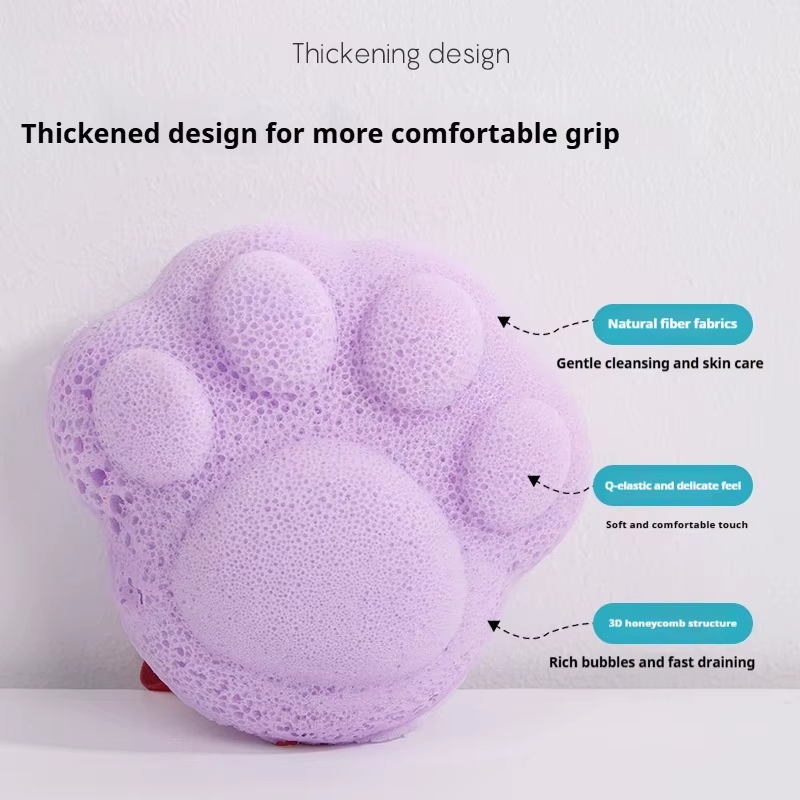 New High-End Cat Claw Bath Ball Soft Honeycomb Bath Flower Non-Scattering Non-Rubbing for Children Babies Furniture Foam