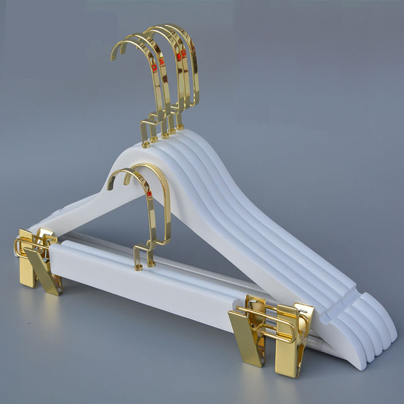 Cheaper Hot Sell Wood Top Bottom Hanger Clips Hook Wooden Clothing Hanger for Store