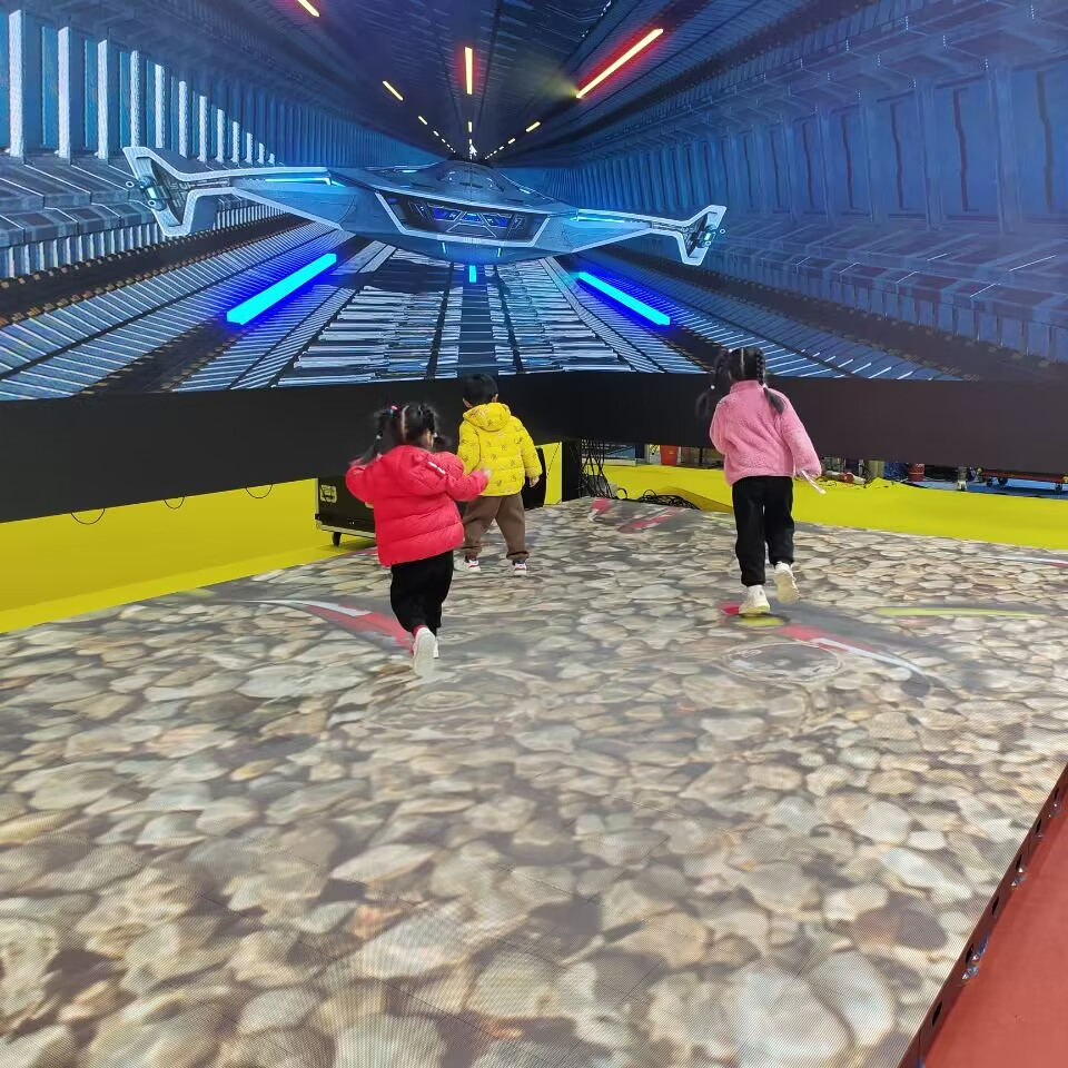 P3.91 Indoor Dance Floor LED Display for Gaming Center Museum