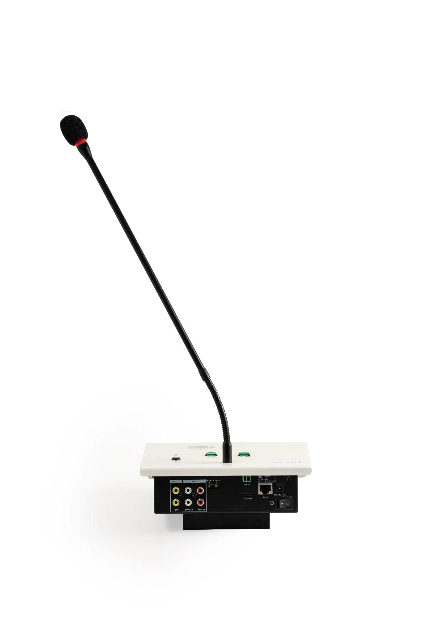 Remote Paging Desk with Emergency Message Playing Evac TF Card RCA in