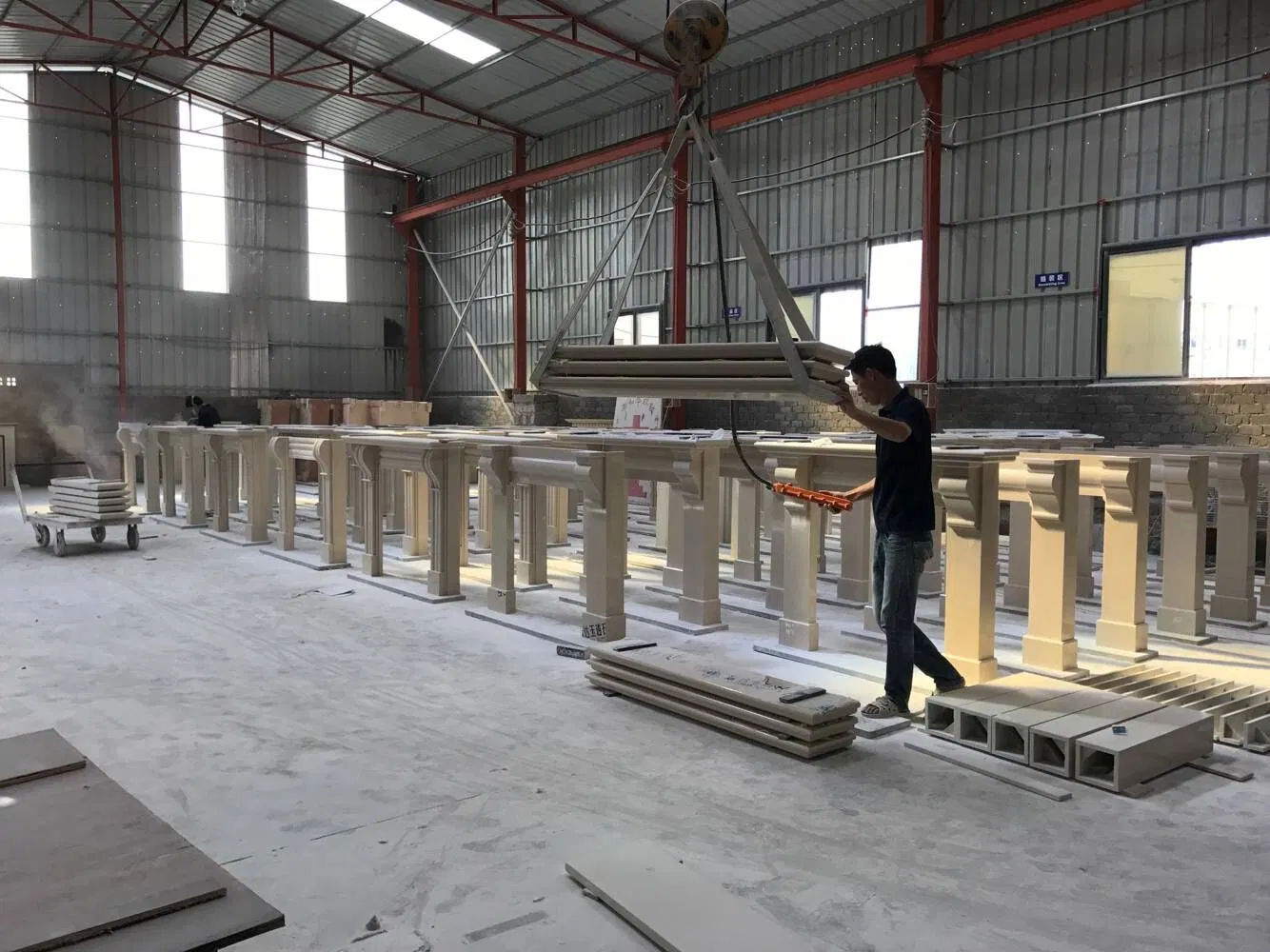Customized Size Interior Decoration Modern Style Hand Made Carved Marble Fireplace Mantel Design Price