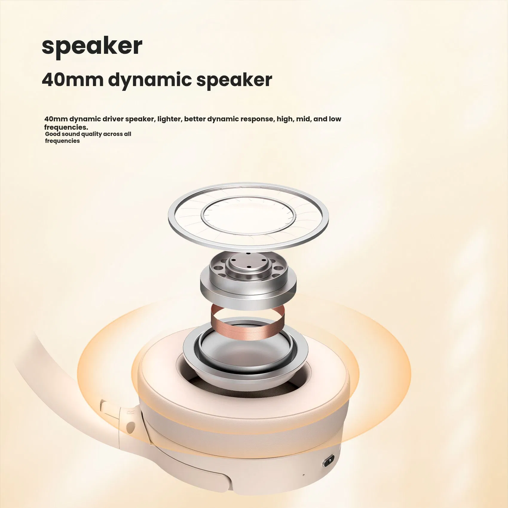 Fashion Over-Ear Headphones with Anc: Immersive Noise Cancellation for Travel & Work