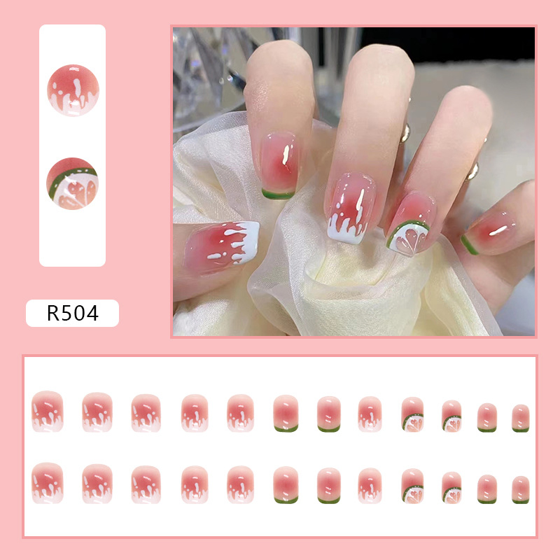 Wholesale Short Cute Press on Artificial False Nails Art