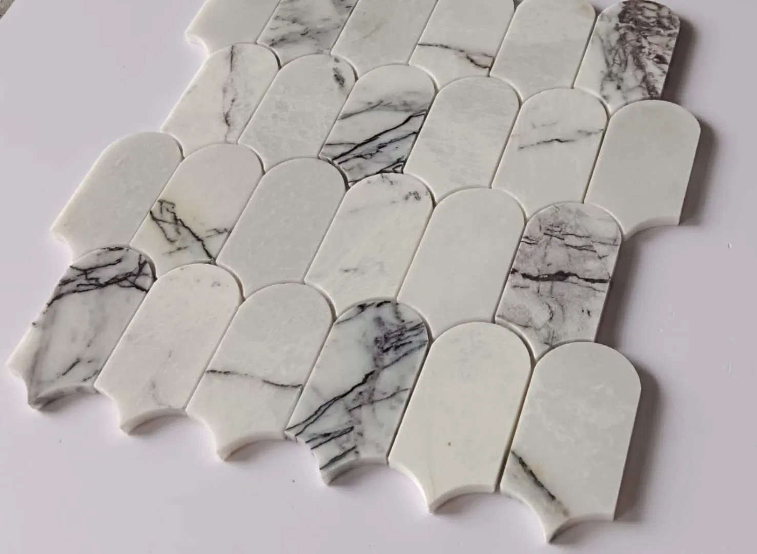 White Lilac Marble 12X12X3/8 for Kitchen Bathroom Border Wall Tile Backsplash Mosaic/Sheet