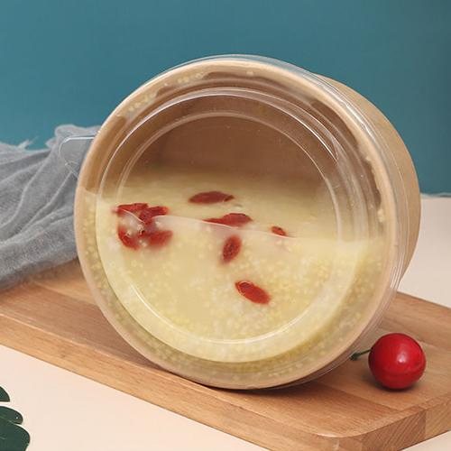 500ml Environmentally Friendly Disposable Kraft Paper Bowl, PE Coating, Low Price to Surprise