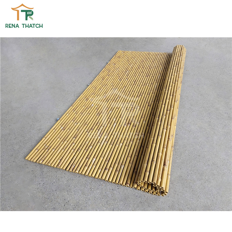 Anti-Aging UV Protected Fire Retardant Plastic Bamboo Gate Synthetic Bamboo Fence Cover Decoration for Garden