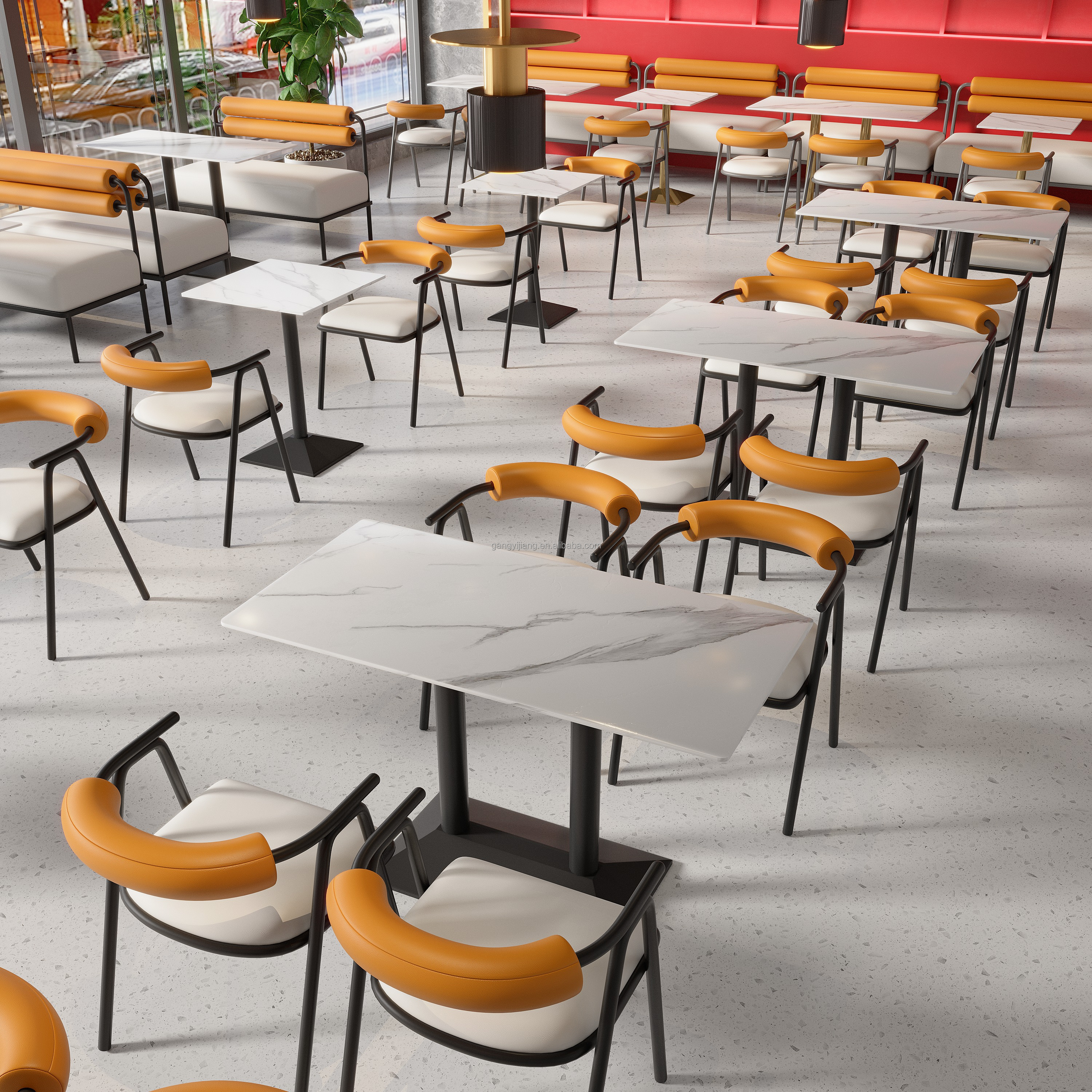 Столы обеденные металлические для ресторанов