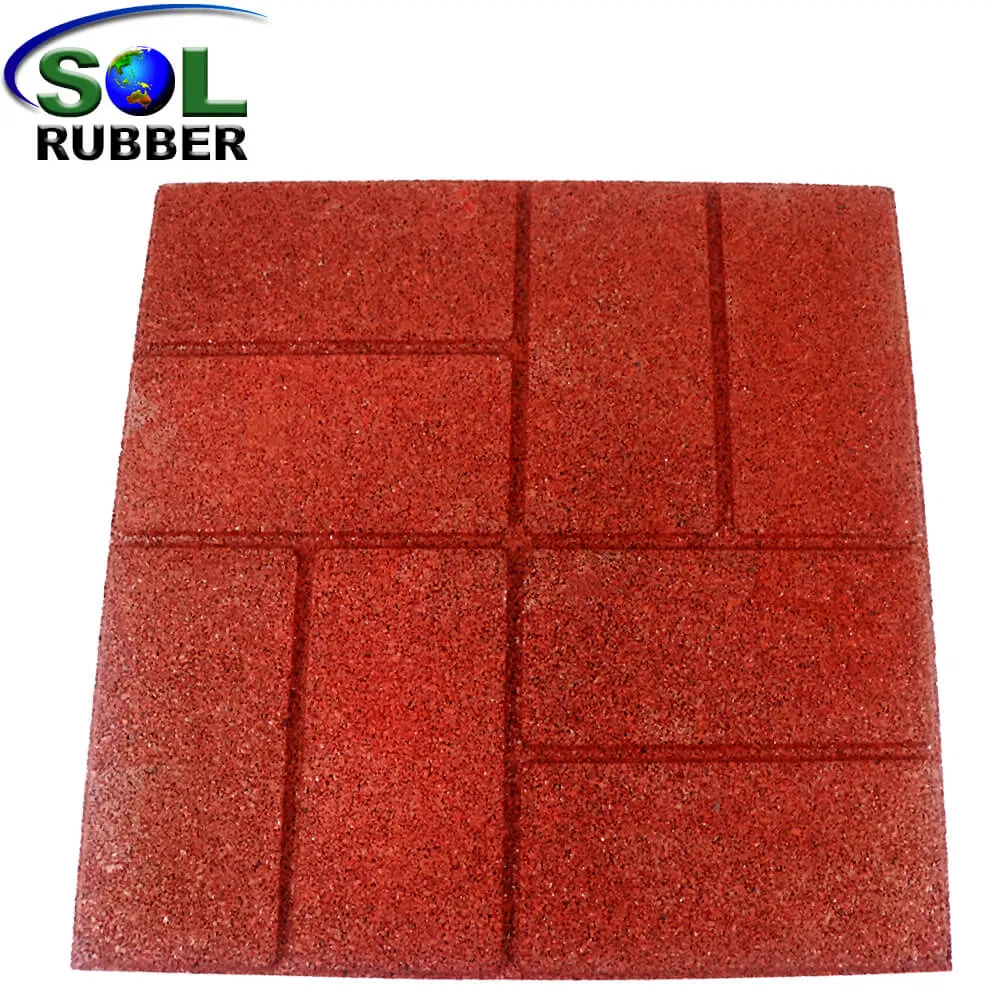 Sol Rubber Brick Pattern Rubber Stable Flooring Mats
