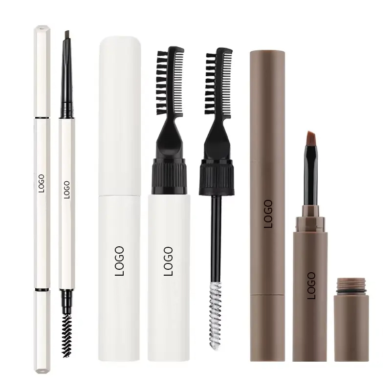 Ditong Waterproof Eyebrow Pencil Pomade Gel Thrush Quality Brow Kit 3 in 1