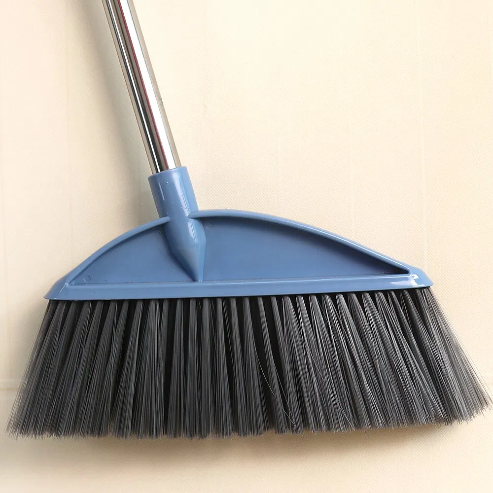 Jy1359 Ergonomic Soft Bristle Broom Set with Round Hole Hanging Storage
