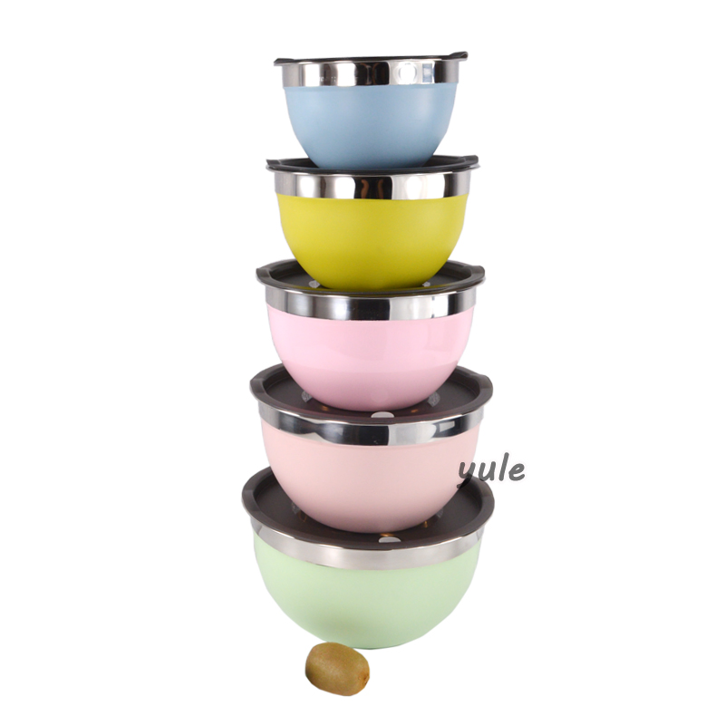 Eco-Friendly Stainless Steel Food Packaging Container Soup Container Salad Bowls Kitchen Equipment