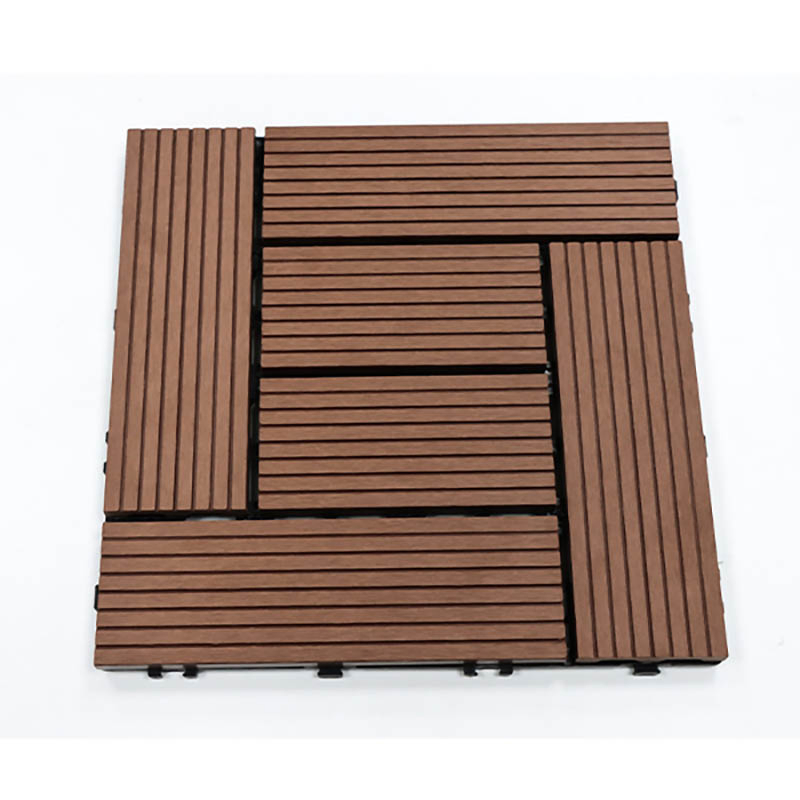 Террасная доска WPC для сада, 8 мм, коричневая