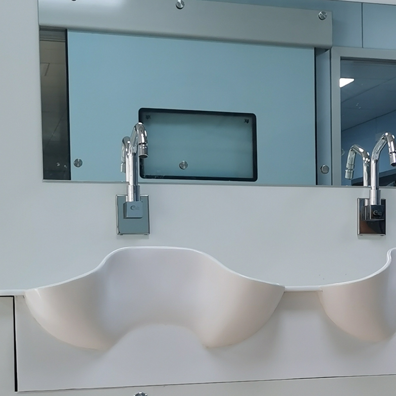 Pengchi 3 Person Station Hand Wash Sinks, DuPont Corian Sink