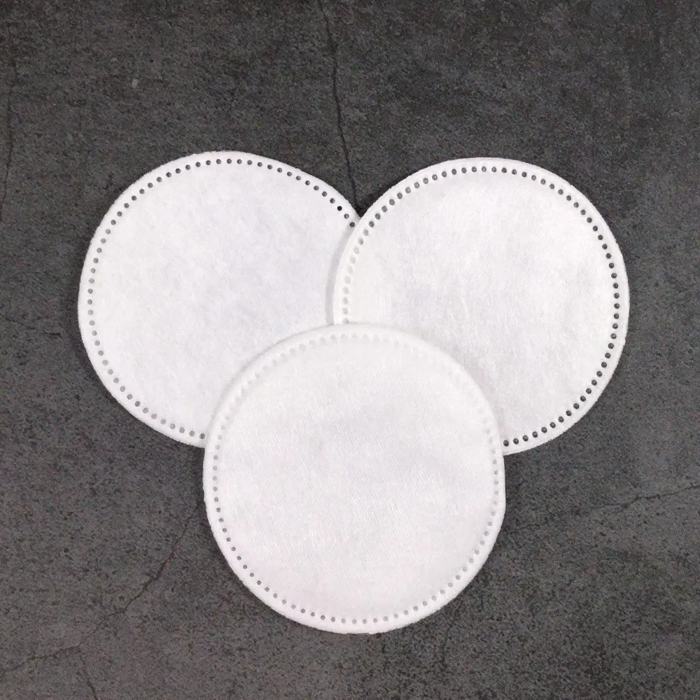 Wholesale Bamboo Cotton Facial Makeup Remover Pads Round Nonwoven Cosmetic Cleaning Pad for Face