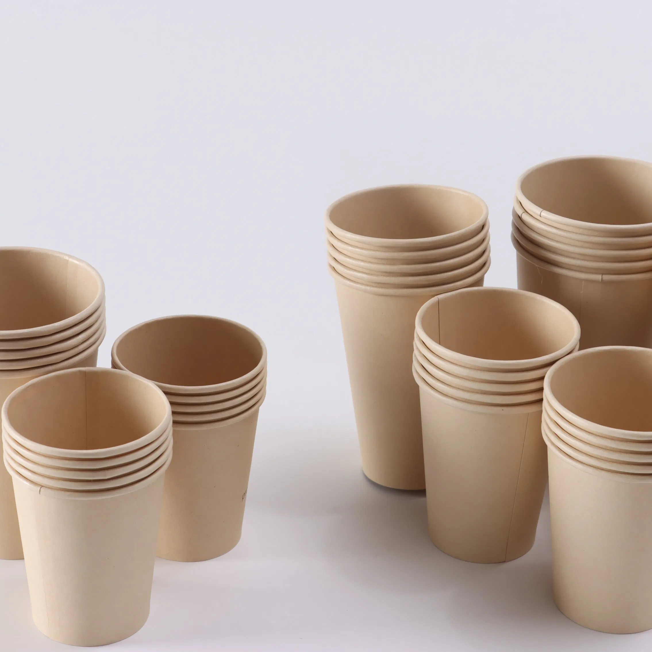 Бумажный стакан 6oz из бамбука или крафта, одноразовый