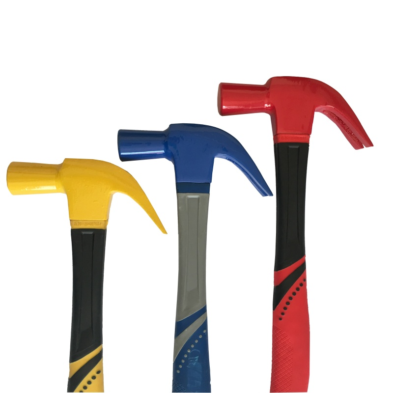 High Quality Claw Hammer Forged with Nail Holder Air Cushion Handle
