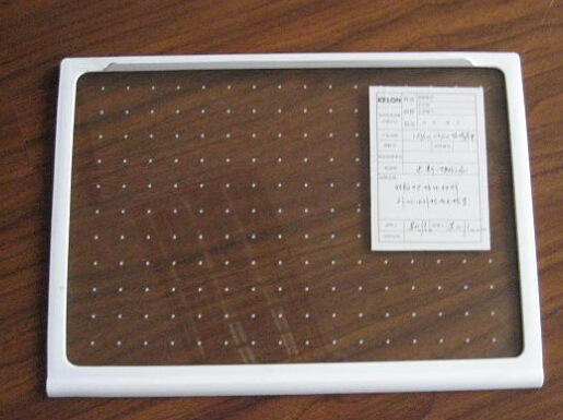 Line Pattern Fritted Fridge Shelf Glass