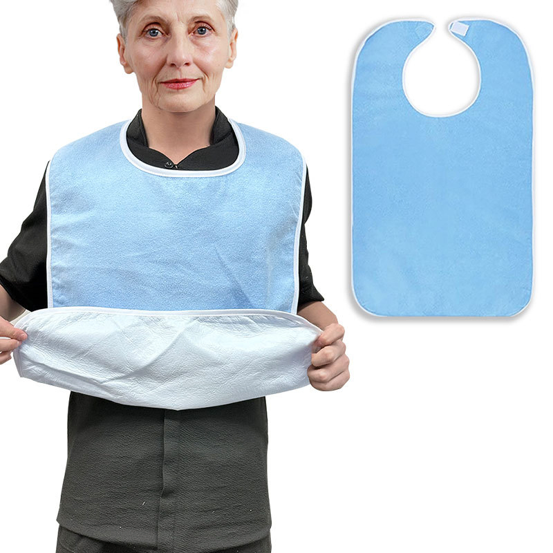 New Pocket Waterproof and Stain-Resistant Adult and Elderly Waterproof and Stain-Resistant Dietary Fabric Bib