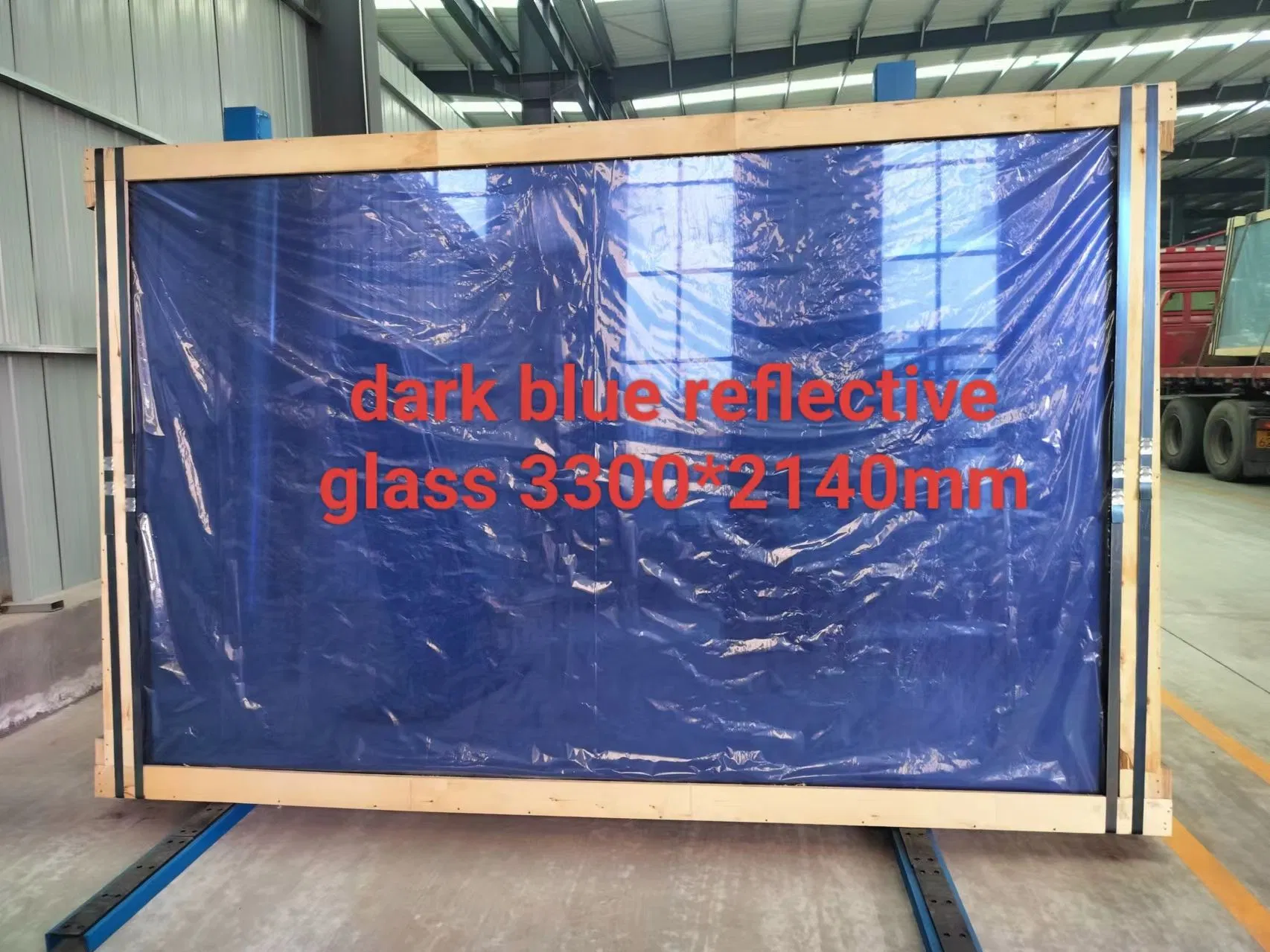 Dark Blue Reflective Glass 5mm Coated Glass for Window