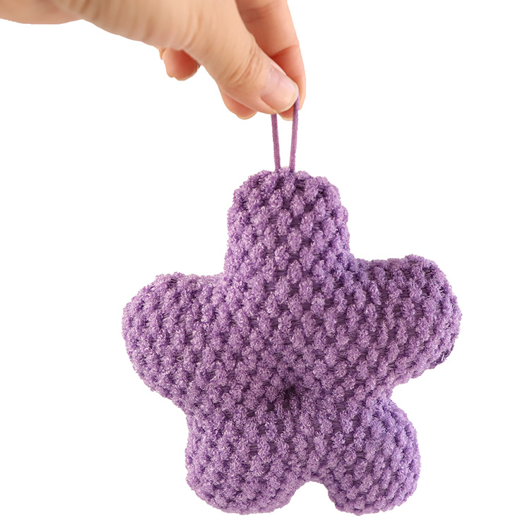 Exfoliating Sponge Wholesale Flower Shape Bath Shower Sponge Honeycomb Body Scrubber Exfoliating Bath Sponges
