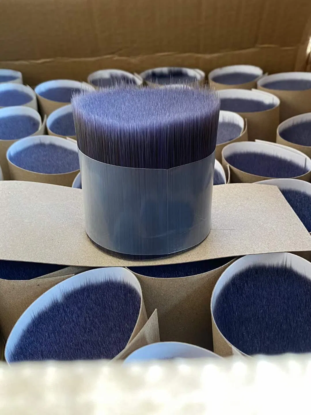 Synthetic Prue Bristle Paintbrush Filament Wooden Handle Paint Brush with Stainless Steel Ferrule