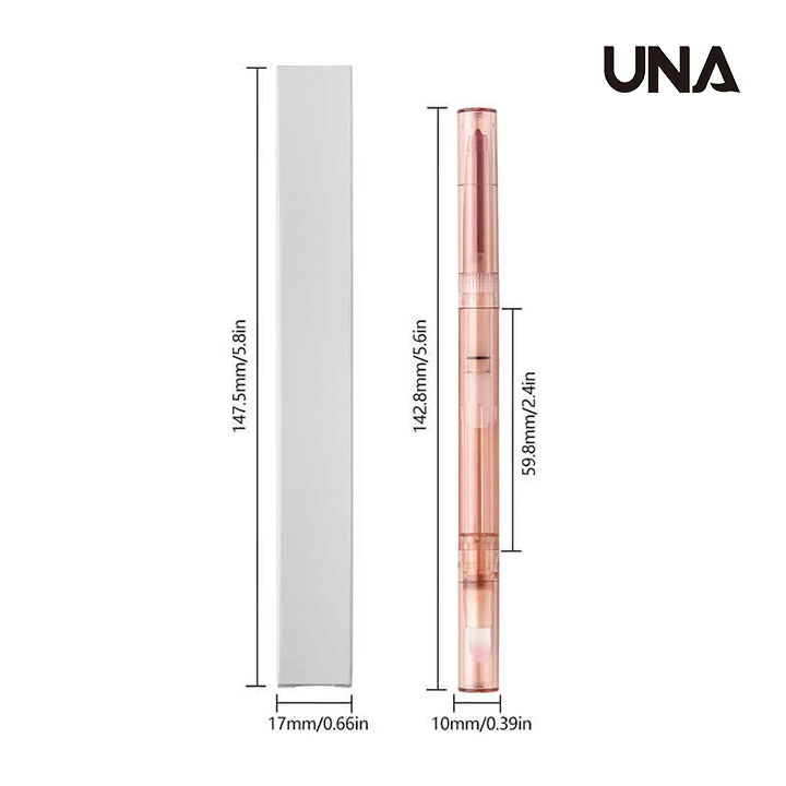 New Arrival Pink Lipliner Pencil Double Head Retractable Lip Liner with Lip Brush Pigmented Lip Liner for Dark Skin