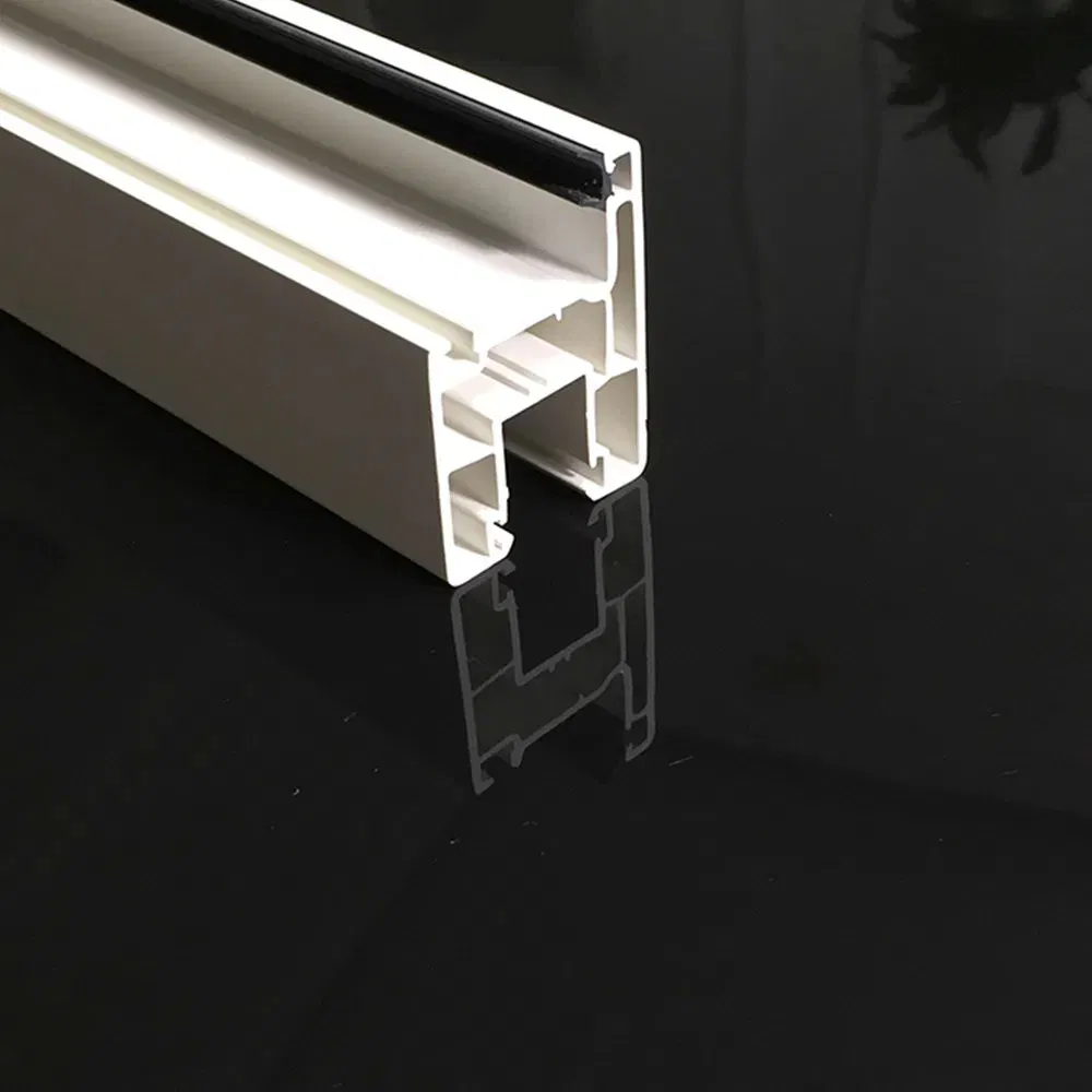 White Simple Style Hollow Transparent Tempered Glass Plastic Steel UPVC Casement Windows for Houses