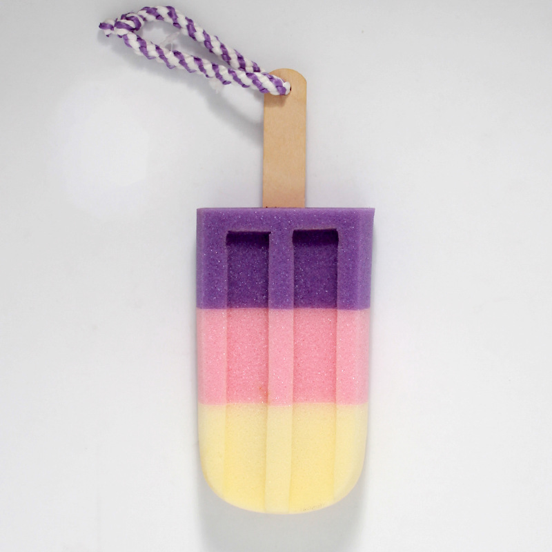 Bath Sponge Ice Cream Lollipop Shower Cute Bath Body Loofah
