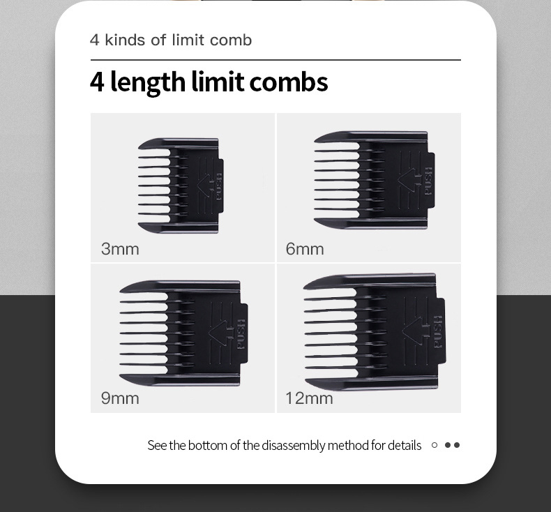 Factory Price Electric Hair Clipper Low Noise Motor Cordless Hair Clipper Smooth Haircut