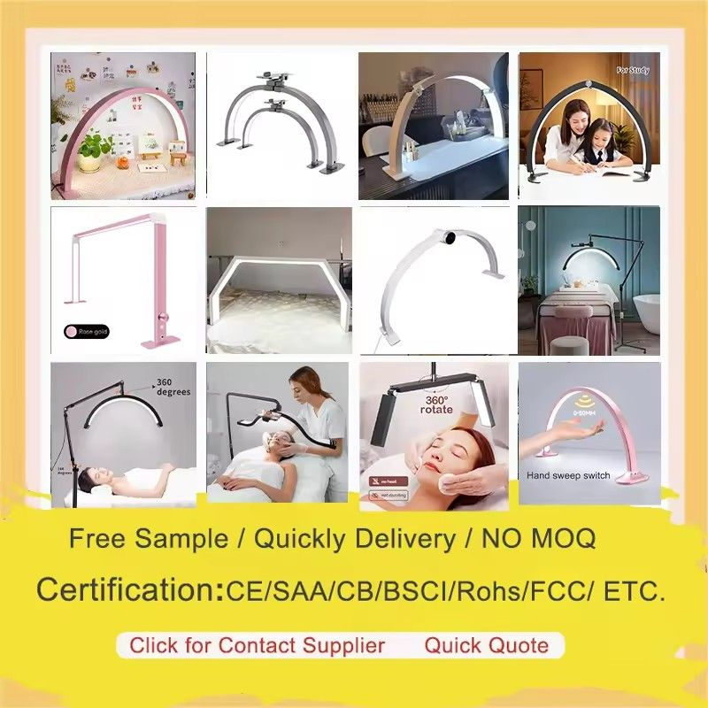 Hot -Selling LED Manicure Low Price Nail Table Lamp 582 PCS LED Beads Half Moon Lamp for Nail Desk Light