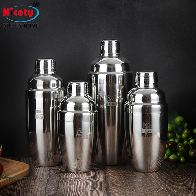 Wholesale High Quality Stainless Steel Cocktail Shaker Mixer Drink Cocktail Bar Set Wine Shaker to Mixed Drink