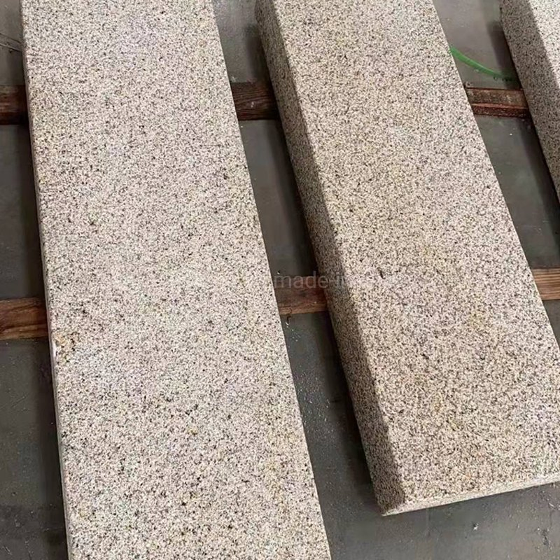 China Yellow G682 Sunset Rust Gold Granite Wall Tiles in Flamed Surface