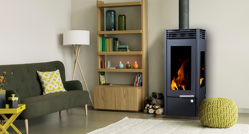 China Made Wood Fireplace with 3 Sided Glass
