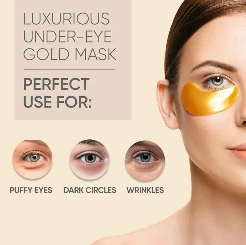 Online Wholesale and Retail Anti Aging Eye Gel Pads Hydrogel Crystal 24K Gold Anti-Aging Organic Hydrogel Collagen Korean Organic Eye Mask Patch