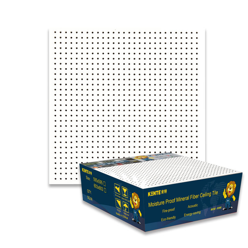 Акустические потолочные плиты KENTE из минерального волокна 600x1200мм
