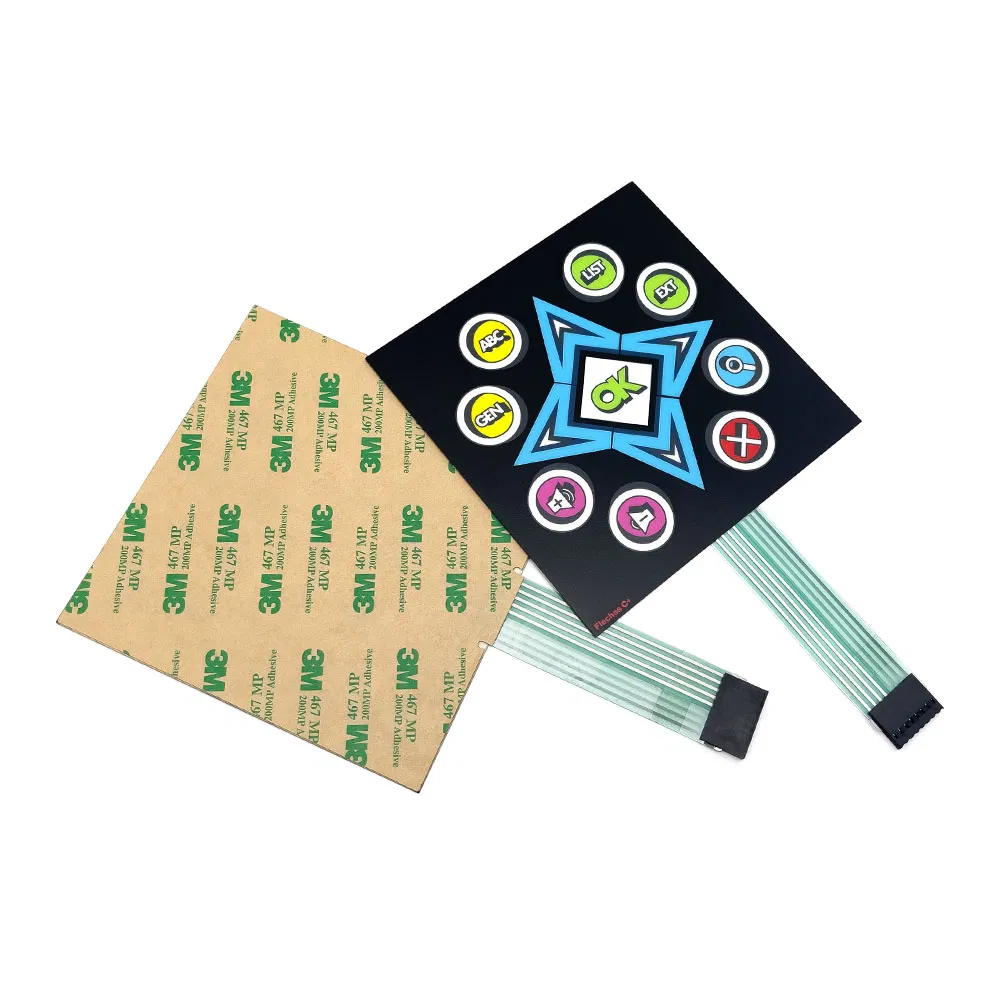 Custom Adhesive Membrane Switch for Entertainment Electronics User Interface Control