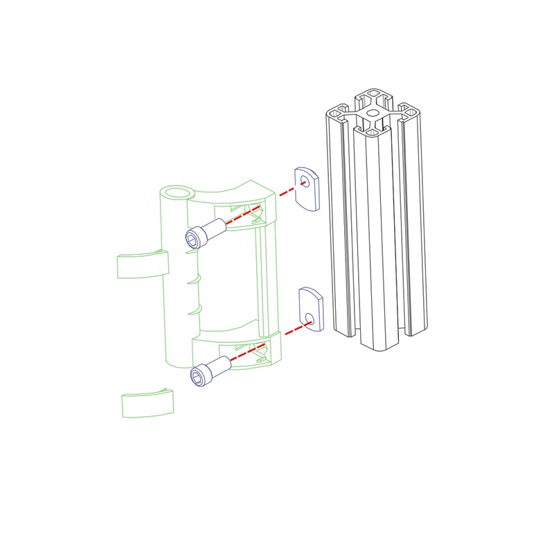 China Manufacturer RoHS OEM ODM 3266 180 mm Ergonomic Plastic Handle for Aluminum Profile in Black 90d 180d