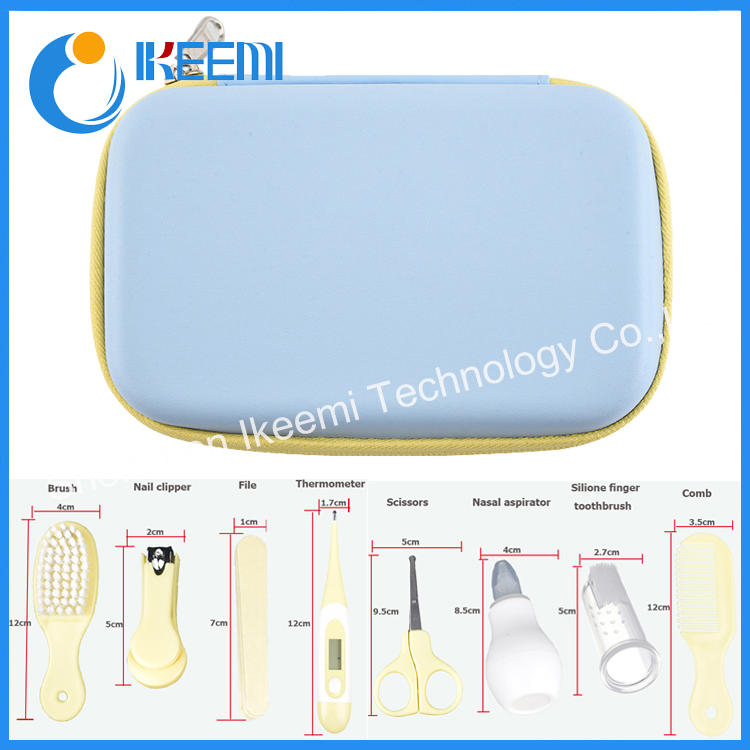 Newborn Baby Grooming Kit Nail Clipper Scissors Hair Brush Comb Safety Care Set