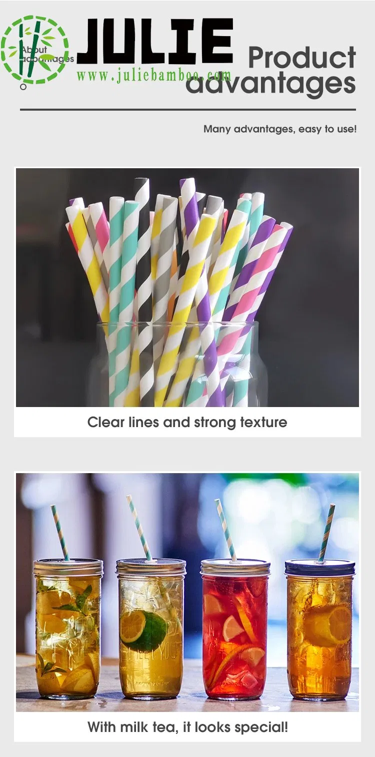 Food Grade Hygienic High Quality Biodegradable Kraft Paper Straws