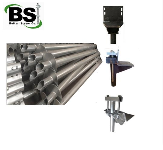 Round Corner Square Shaft Helical Pipe Piles