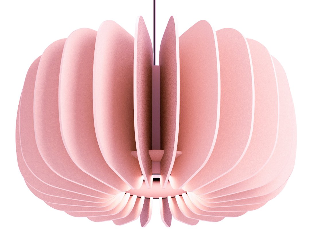Modern Design Office Studio Polyester Fiber Felt Sound-Absorbing Lantern Lamp