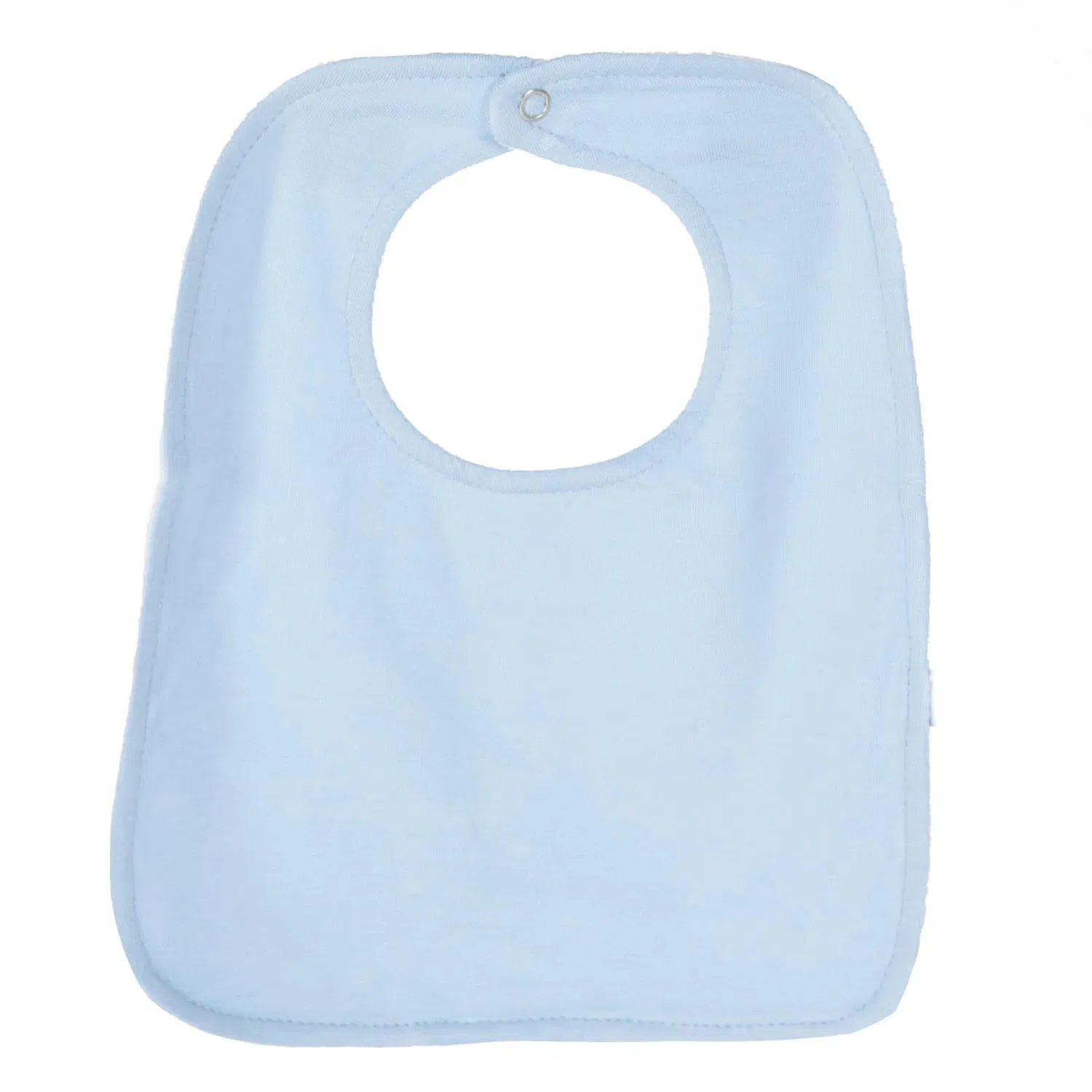 Custom Made Bamboo Terry Baby Feeding Bib Absorbent Newborn Drool Bibs with Adjustable Snap