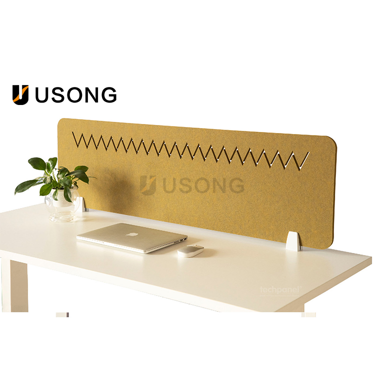 Lift Table Baffle Soundproof Baffle Screen 100% Polyester Fiber Office Partition