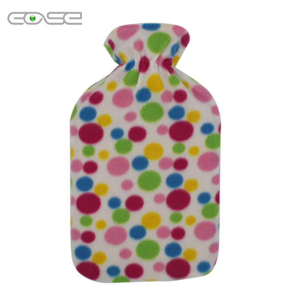 Cozy Heat Water Bottle with Vibrant Floral Cover Design