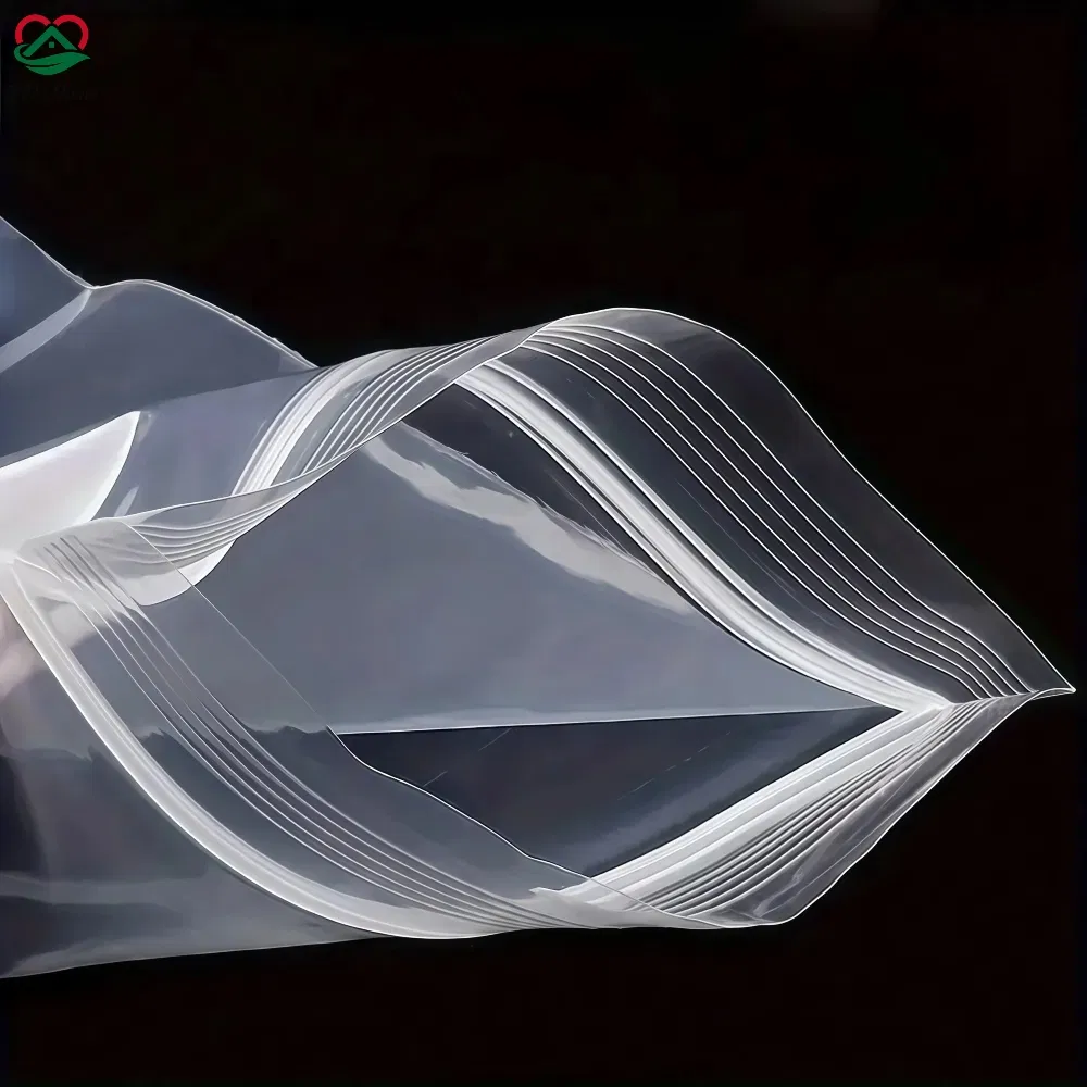 Transparent Large Ziplock Plastic Packaging LDPE Reusable Zipper Bags with FDA