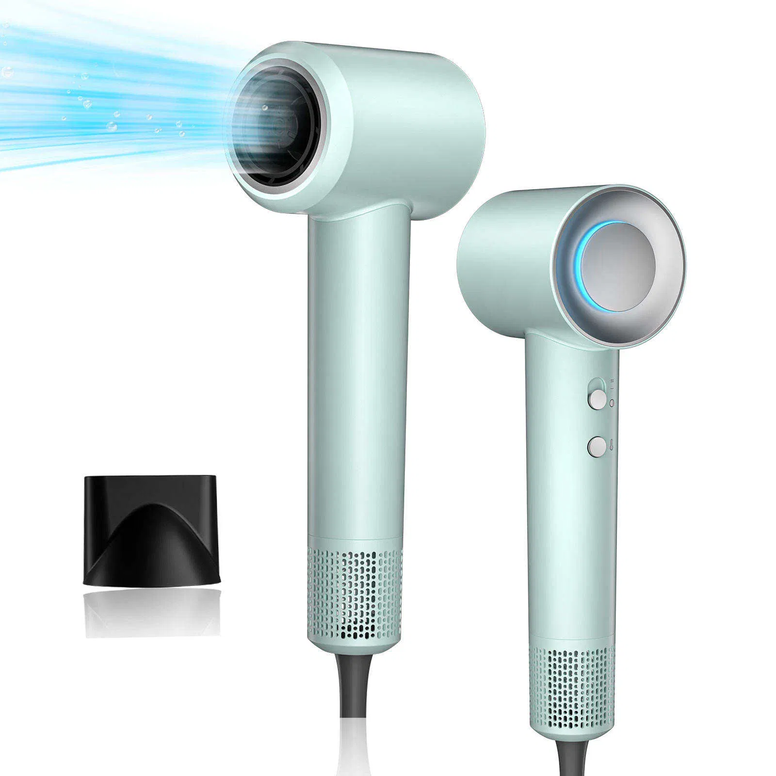 Save Lightweight LED Hair Dryer BLDC Motor Fast-Drying Negative Lon Explosion-Resistant Low Noise Styling Portable for Hotels