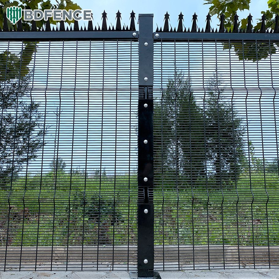 Customized 8 Feet High 358 Anti Climb Fence Powder Coated 358 Security