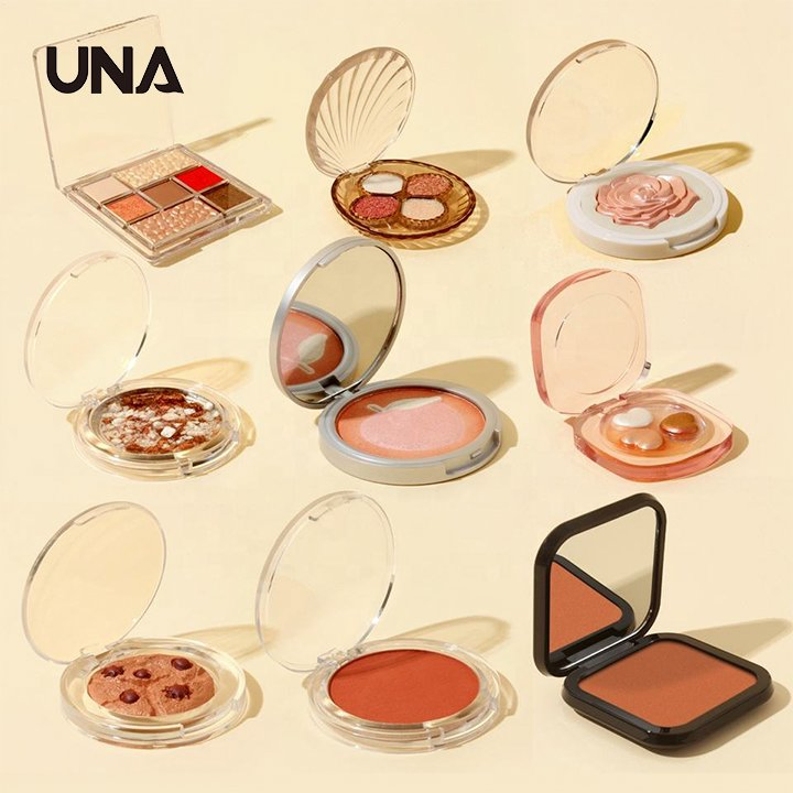 Wholesale Cosmetics High Pigmented Luxury Highlighter & Blush Makeup Customize Waterproof Vegan Glitter Eyeshadow Palette